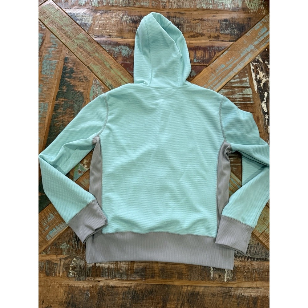 Women's Bogari Blue Pink Hooded Full Zip Sweatshirt Size Medium - Picture 5 of 5